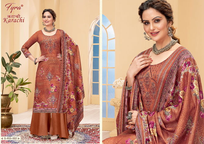 Fyra Karachi Soft Cotton Printed casual Daily Wear Dress Material Collection